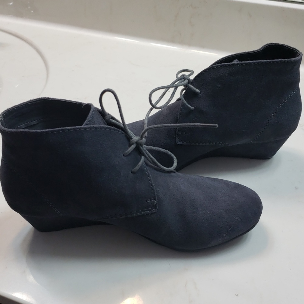 Gray booties